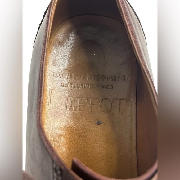 $1700 SAINT CRISPIN\'S 564 GE8 Brown Wingtip Oxford Shoe Trees UK 7F main image 7